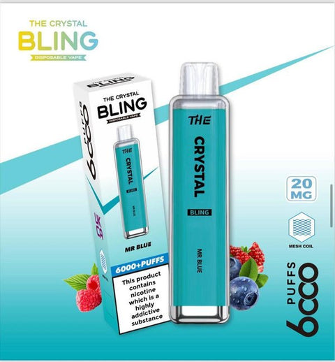 Crystal Bling 6000 Pro Max Disposable Vape Box of 10 - #Simbavapeswholesale#