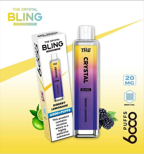 Crystal Bling 6000 Pro Max Disposable Vape Box of 10 - #Simbavapeswholesale#