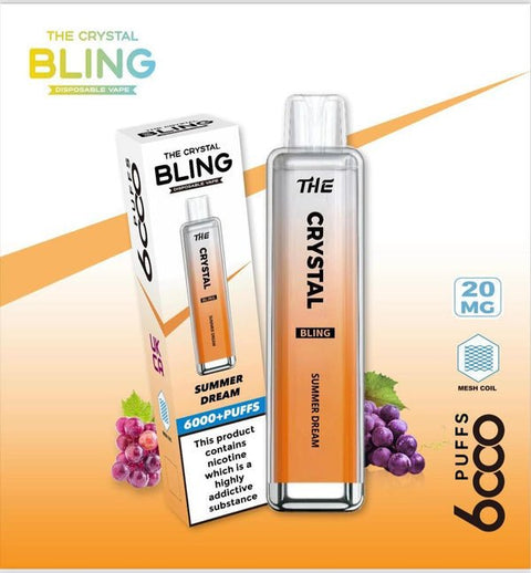 Crystal Bling 6000 Pro Max Disposable Vape Box of 10 - #Simbavapeswholesale#