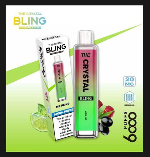 Crystal Bling 6000 Pro Max Disposable Vape Box of 10 - #Simbavapeswholesale#