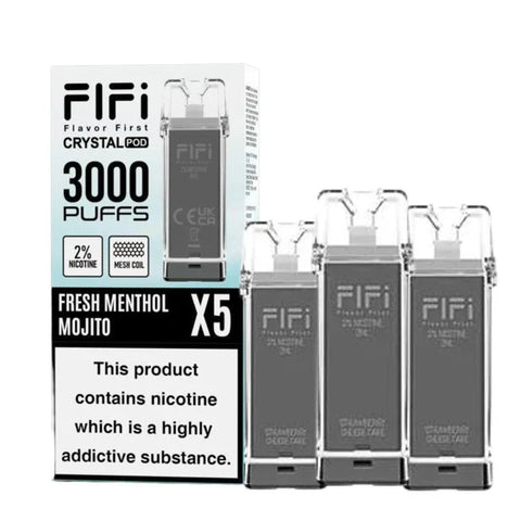 Crystal FIFI 3000 Puffs 5 In 1 Replacement Pods