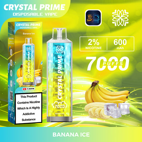 Crystal Prime 7000 Disposable Vape Pod Puff Device 20mg