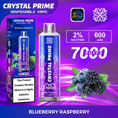 Crystal Prime 7000 Disposable Vape Pod Puff Device 20mg