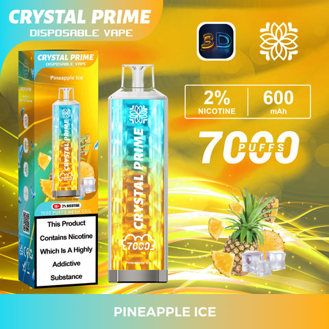 Crystal Prime 7000 Disposable Vape Pod Puff Device 20mg