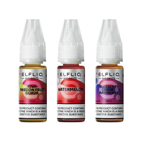 Elfbar Elfliq Salt 10ml Nic Salts - Box of 10 - 10mg -Vape Area UK