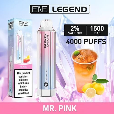 ENE Crystal Legend 4000 Disposable Vape Puff Pod - 20mg