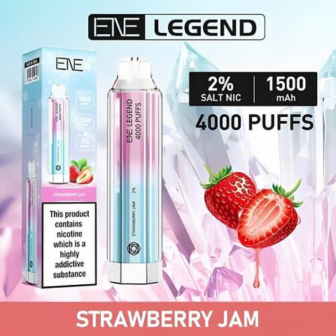 ENE Crystal Legend 4000 Disposable Vape Puff Pod - 20mg