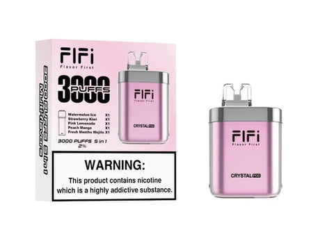 FiFi Crystal Pod 5 In 1 3000 Puffs Disposable Vape Pod - Box Of 5