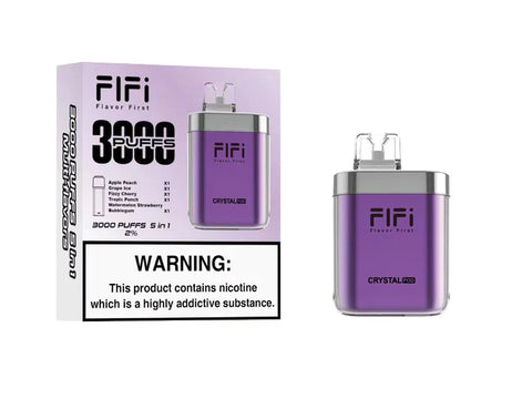 FiFi Crystal Pod 5 In 1 3000 Puffs Disposable Vape Pod - Box Of 5