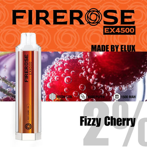 Elux Firerose EX4500 Disposable Vape Pod - Box of 10