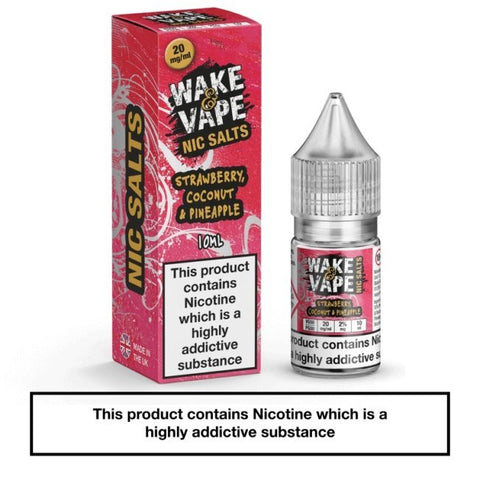 Pack of 10 Wake & Vape 10ML Nic Salt - Vapeareawholesale