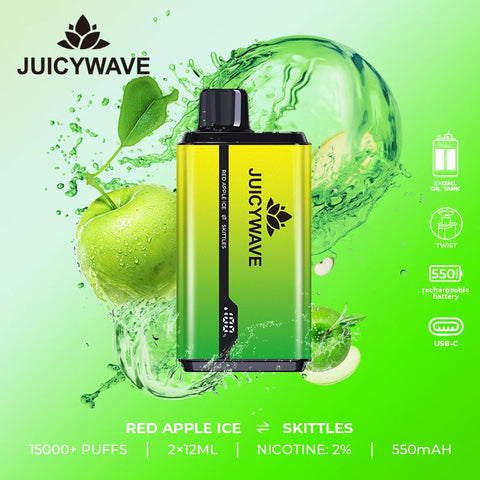 Juicy wave 15000 Disposable Puff Pod Device - 20 MG - Box of 10