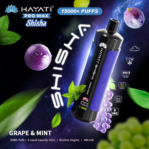 Buy Hayati Pro Max Shisha 15000 Disposable Vape at #shop_name