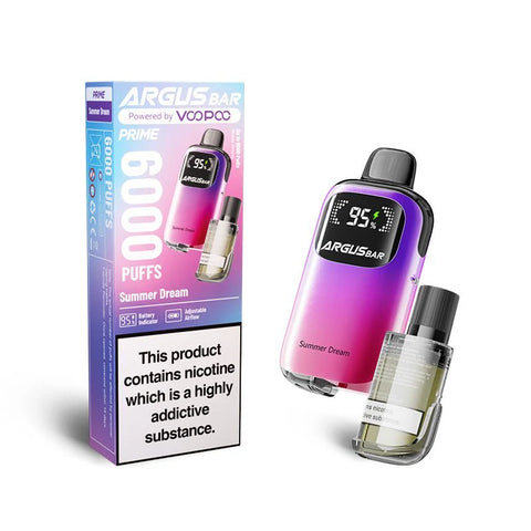 Voopoo Argus Bar Prime 6000 Disposable Vape - Box Of 5