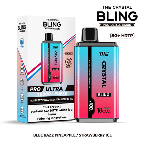 The Crystal Bling Pro Ultra 18000 Disposable Vape Box of 5 - Vape & Candy Wholesale