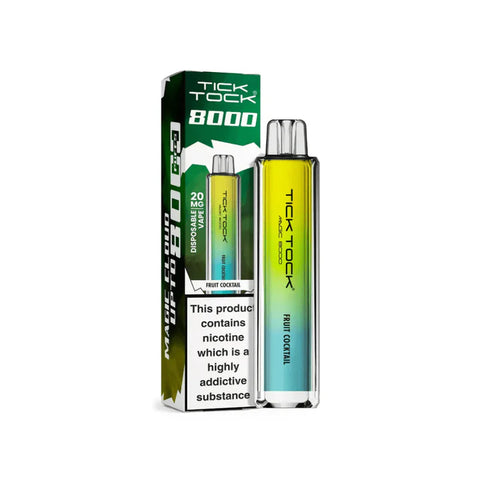 Tick Tock Magic 8000 Rechargeable Vape TPD Compliant - Box of 5