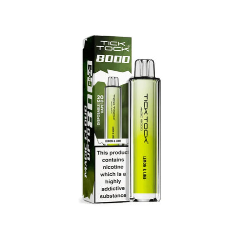 Tick Tock Magic 8000 Rechargeable Vape TPD Compliant - Box of 5