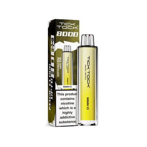 Tick Tock Magic 8000 Rechargeable Vape TPD Compliant - Box of 5