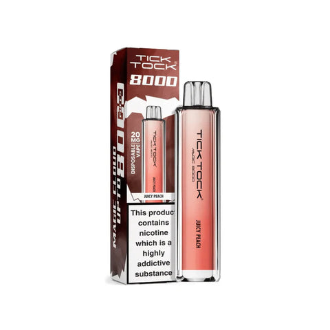Tick Tock Magic 8000 Rechargeable Vape TPD Compliant - Box of 5