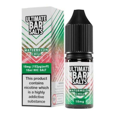 Ultimate Bar Salt 10ml E-liquids Nic Salts - Box of 10 - Watermelon Chill -Vape Area UK