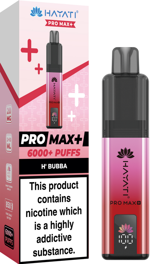 Hayati Pro Max+ 6000 Puffs Vape Kit Box of 10 - Hayati Pro Max+ 6000 Puffs Vape Kit Box of 10 - Direct Vape Wholesale