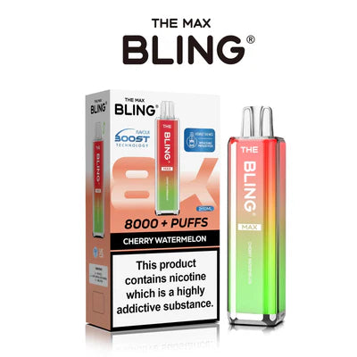 The Crystal Bling Max 8000 Puffs Prefilled Pod Kit -Box of 5