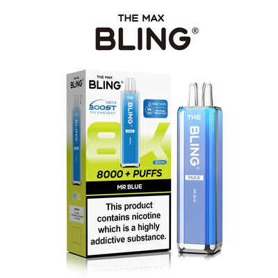 The Crystal Bling Max 8000 Puffs Prefilled Pod Kit -Box of 5