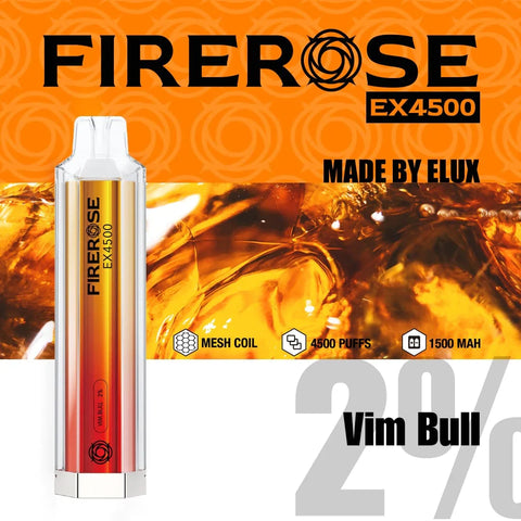 Elux Firerose EX4500 Disposable Vape Pod - Box of 10