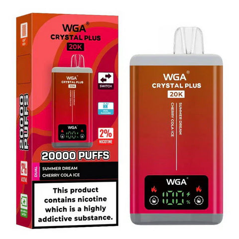 WGA Crystal Plus 20000 Puffs Dual Flavours