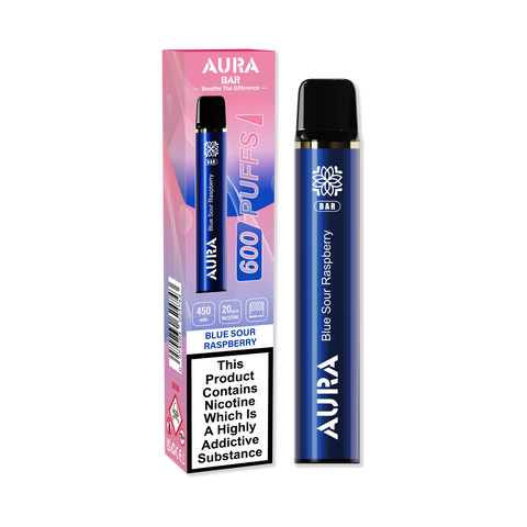 Aura Bar 600 Puffs Disposbale Vape Pod Box of 10