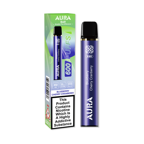 Aura Bar 600 Puffs Disposbale Vape Pod Box of 10