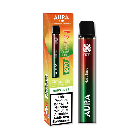 Aura Bar 600 Puffs Disposbale Vape Pod Box of 10