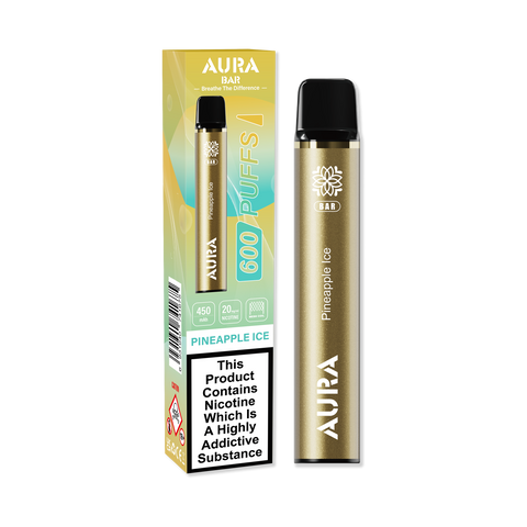 Aura Bar 600 Puffs Disposbale Vape Pod Box of 10