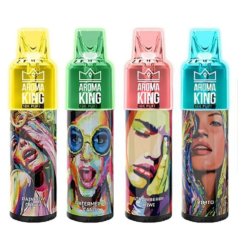 Aroma King 10000 Disposable Vape Pod Puff Bar Device - Blueberry On Ice -Vape Area UK