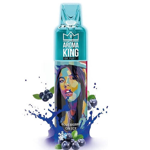 Aroma King 10000 Disposable Vape Pod Puff Bar Device - Blueberry On Ice -Vape Area UK
