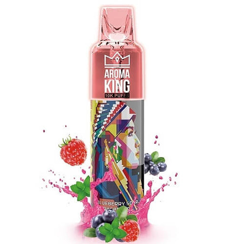 Aroma King 10000 Disposable Vape Pod Puff Bar Device - Blueberry Sour Raspberry -Vape Area UK