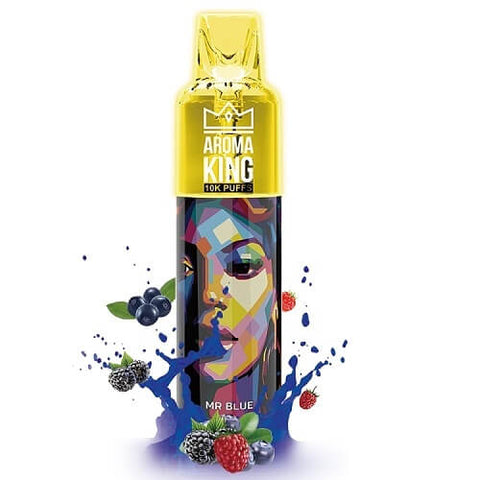 Aroma King 10000 Disposable Vape Pod Puff Bar Device - Mr Blue -Vape Area UK
