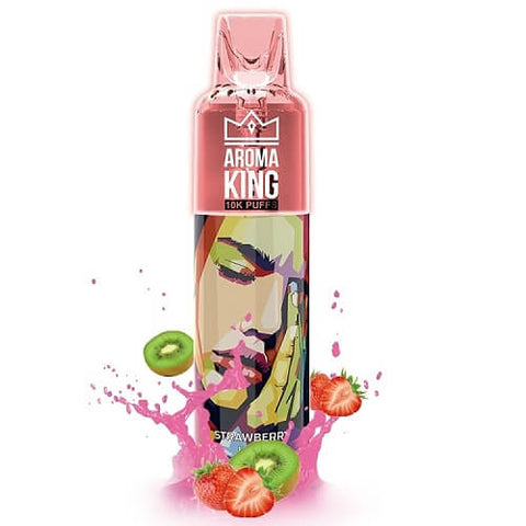 Aroma King 10000 Disposable Vape Pod Puff Bar Device - Strawberry Kiwi -Vape Area UK