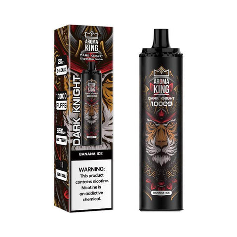 Aroma King Dark Knight 10000 Disposable Vape Puff Pod Device - Banana Ice -Vape Area UK