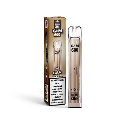 Aroma King Gem 600 Disposable Vape Pod Puff Bar Device - Cola -Vape Area UK