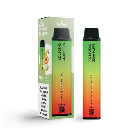 Aroma King Legend 3500 Disposable Vape Pod Puff Bar Device - Apple Peach Pear -Vape Area UK