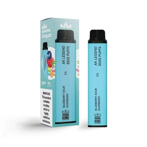 Aroma King Legend 3500 Disposable Vape Pod Puff Bar Device - Blueberry Sour Raspberry -Vape Area UK