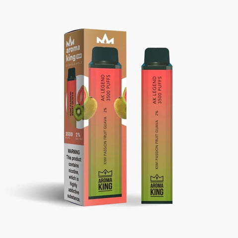 Aroma King Legend 3500 Disposable Vape Pod Puff Bar Device - Kiwi Passion Fruit Guava -Vape Area UK