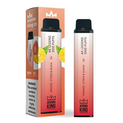 Aroma King Legend 3500 Disposable Vape Pod Puff Bar Device - Orange Citrus Guava -Vape Area UK