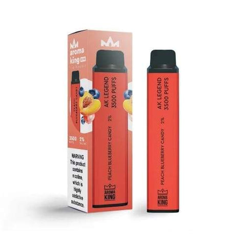 Aroma King Legend 3500 Disposable Vape Pod Puff Bar Device - Peach Blueberry Candy -Vape Area UK