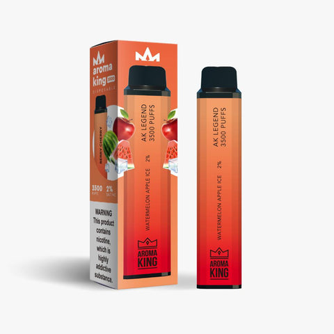 Aroma King Legend 3500 Disposable Vape Pod Puff Bar Device - Watermelon Apple Ice -Vape Area UK