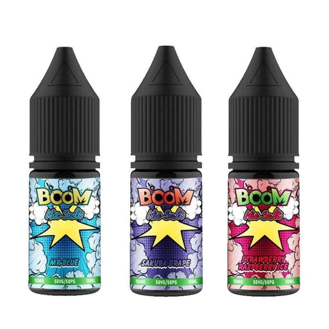 Boom Nic Salts 10ml E-liquids - Box of 5 - Blackcurrant Burst -Vape Area UK