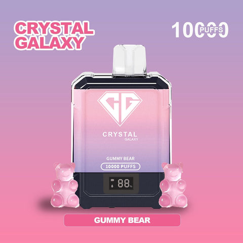 Crystal Galaxy 10000 Puffs Disposable Vape Box of 10-Gummy Bear-vapeukwholesale