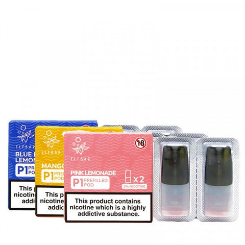 Elf Bar Mate P1 Replacement Pods- 20MG - Banana -Vape Area UK