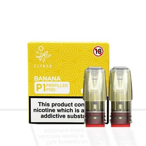 Elf Bar Mate P1 Replacement Pods- 20MG - Banana -Vape Area UK